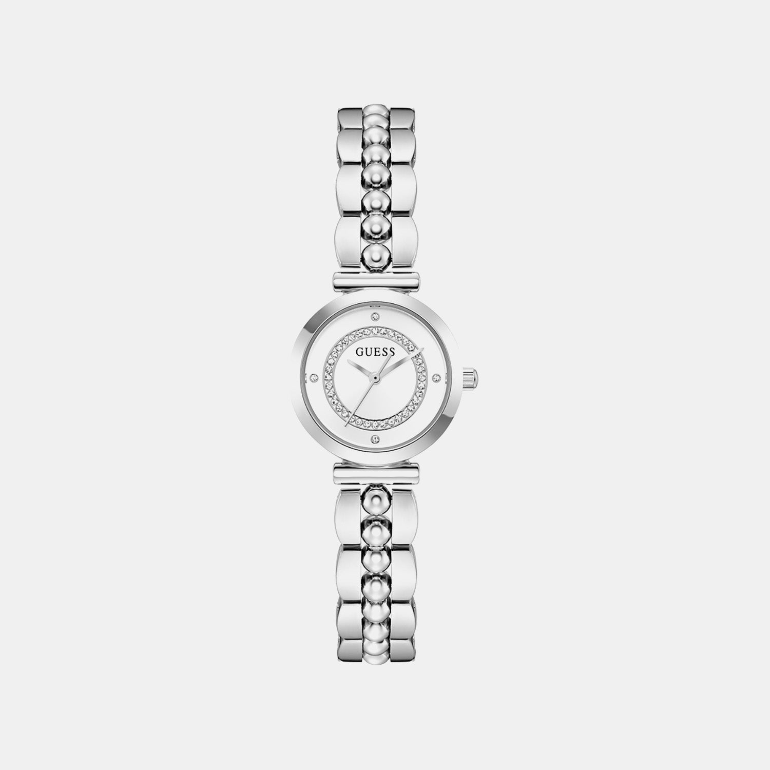 Women Quartz White Dial Analog Stainless Steel Watch GW0994L1