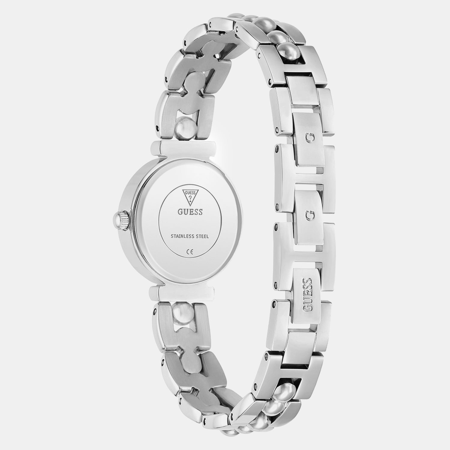 Women Quartz White Dial Analog Stainless Steel Watch GW0994L1
