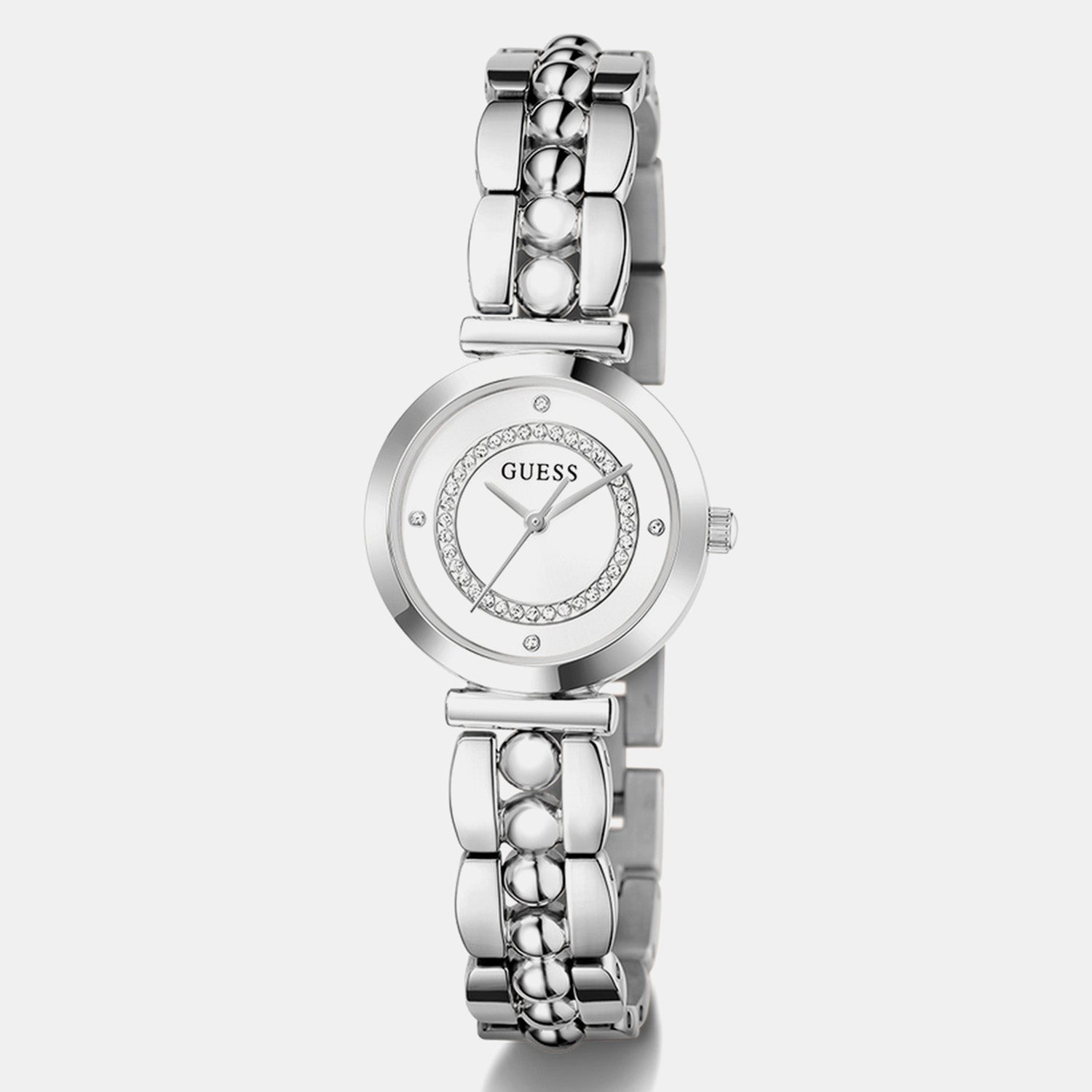 Women Quartz White Dial Analog Stainless Steel Watch GW0994L1
