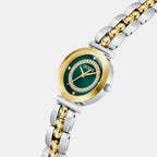 Women Quartz Green Dial Analog Stainless Steel Watch GW0994L3