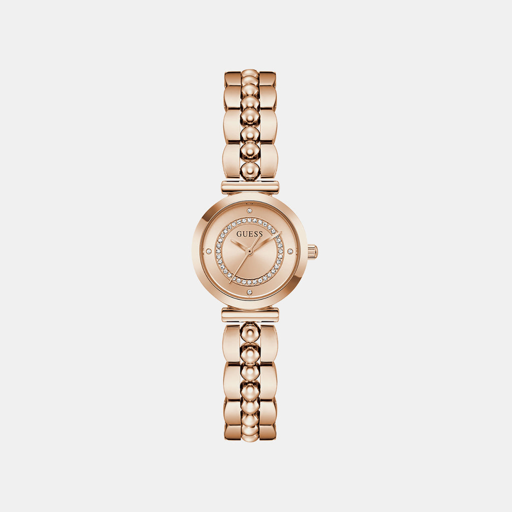 Women Quartz Rose Gold Dial Analog Stainless Steel Watch GW0994L4
