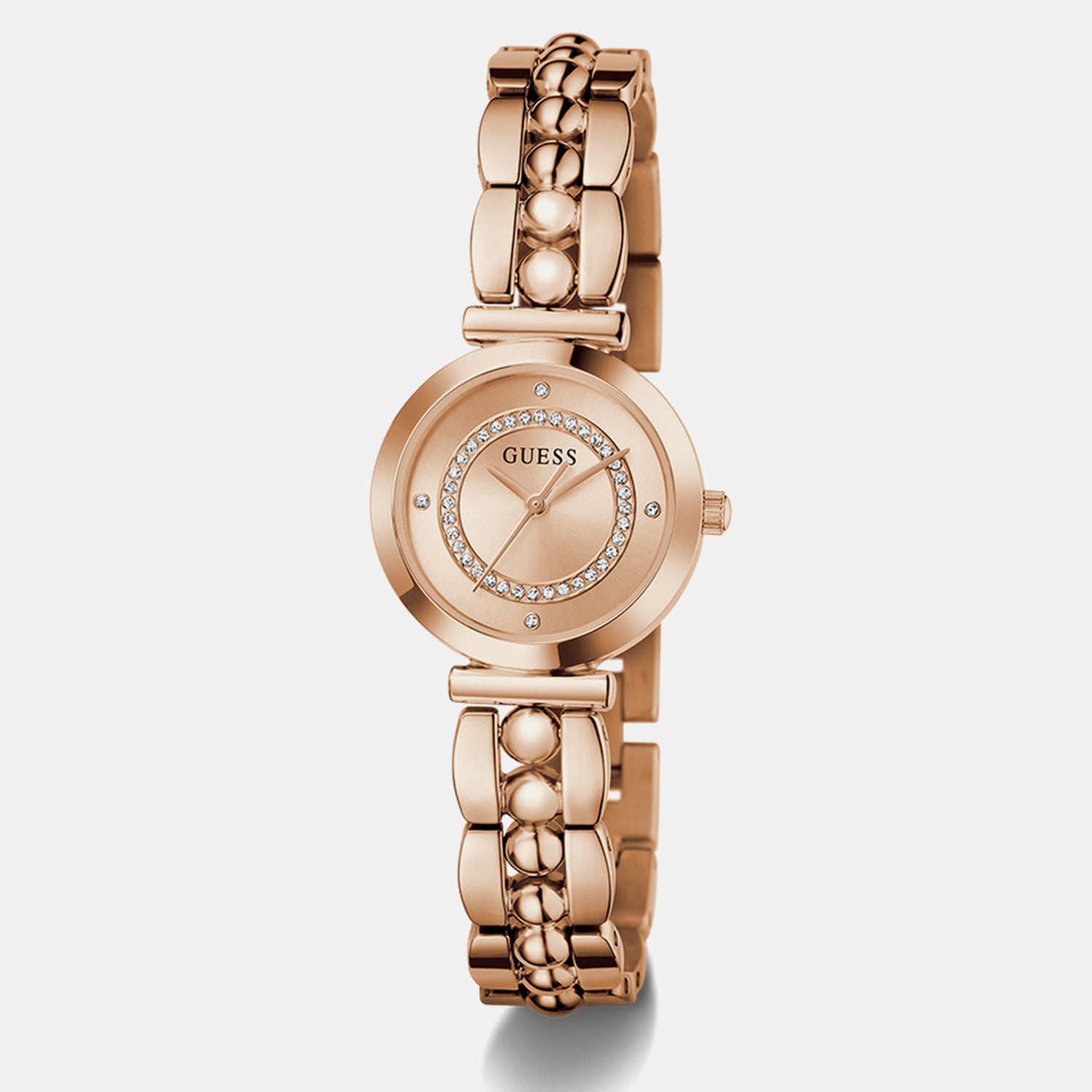 Women Quartz Rose Gold Dial Analog Stainless Steel Watch GW0994L4