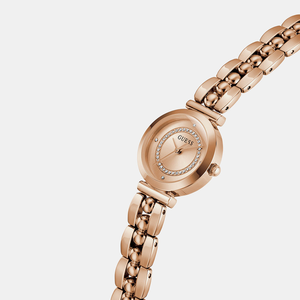 Women Quartz Rose Gold Dial Analog Stainless Steel Watch GW0994L4