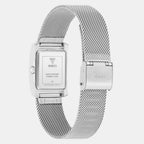 Women Quartz White Dial Analog Mesh Watch GW0997L1