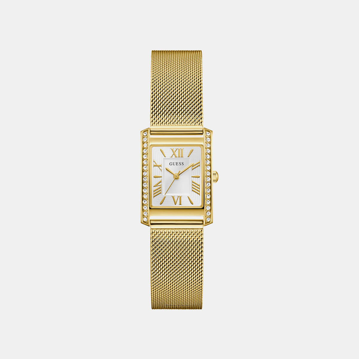 Gd Bonnet Women Quartz White Dial Analog Stainless Steel Watch Gw0997L2