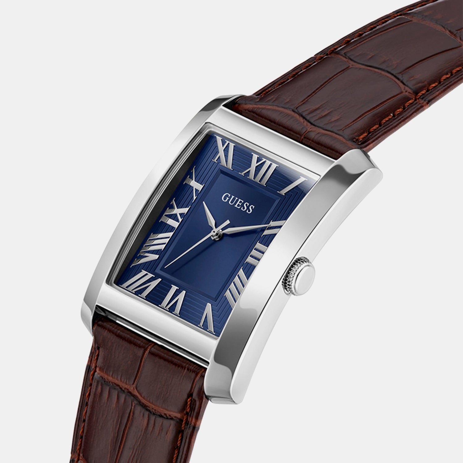 Men Quartz Blue Dial Analog Leather Watch GW1003G2