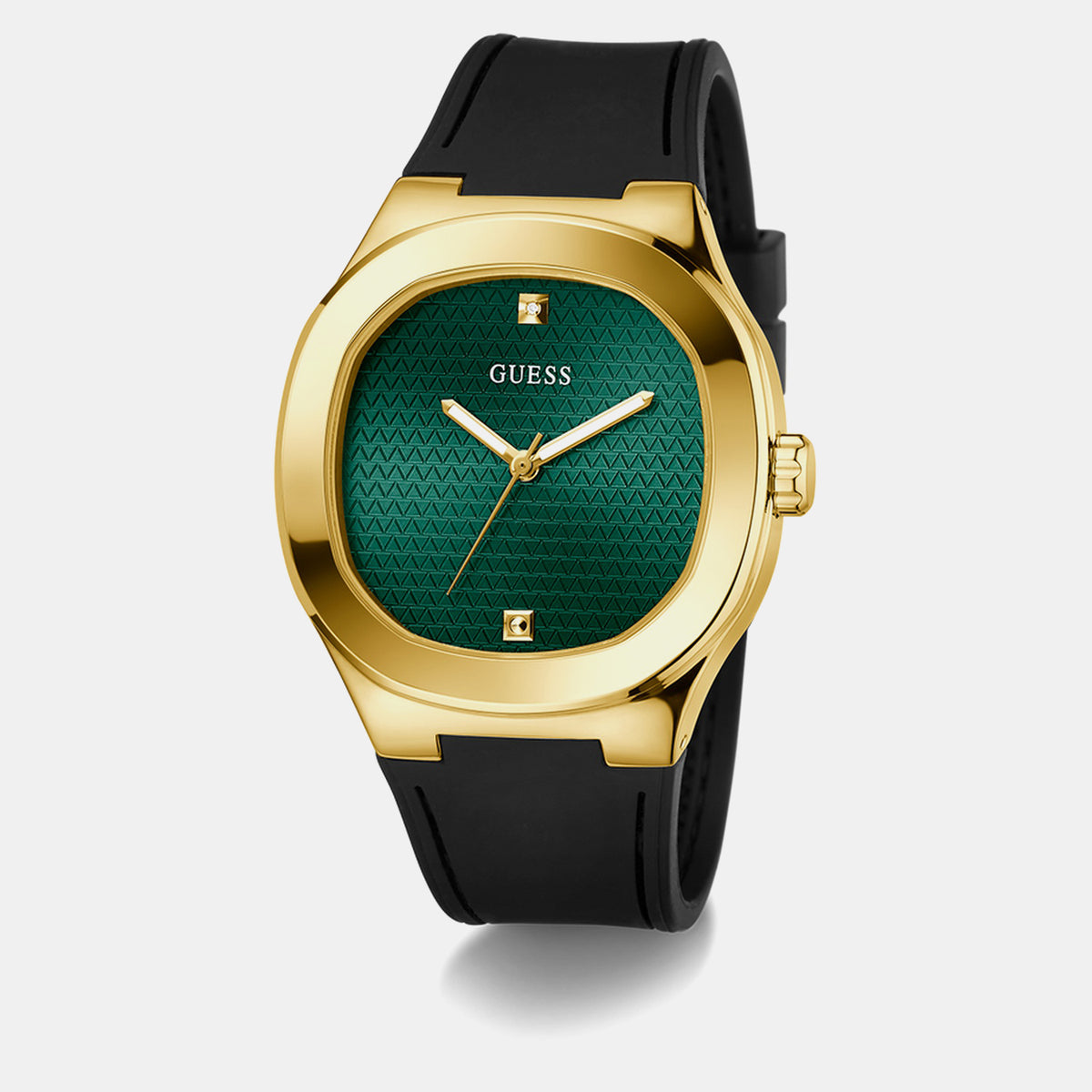 Gd Headline Men Quartz Green Dial Analog Silicone Watch Gw1005G2