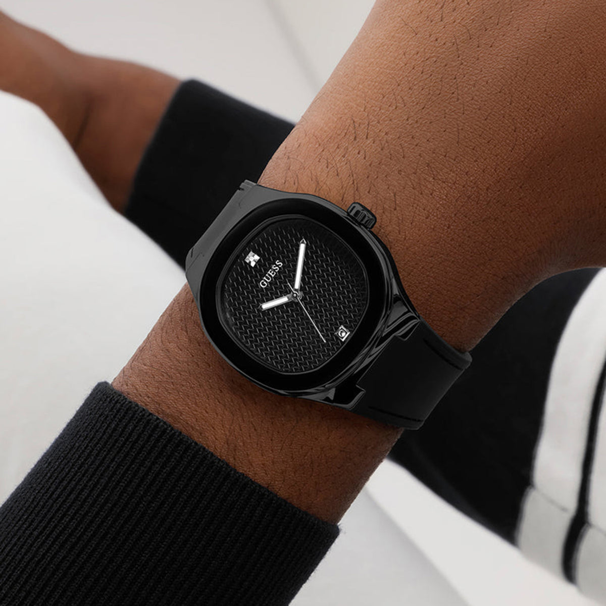 Gd Headline Men Quartz Black Dial Analog Silicone Watch Gw1005G3