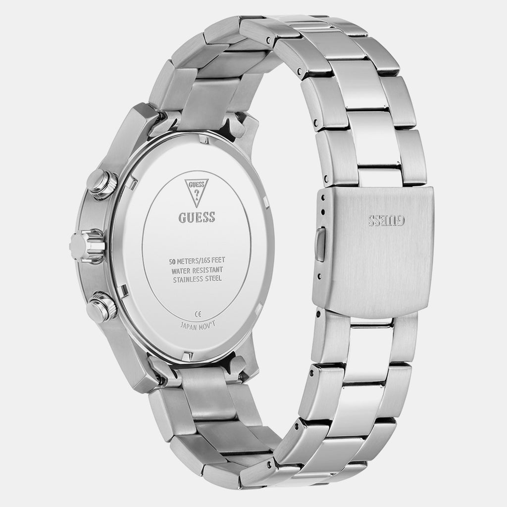 Men Quartz Blue Dial Multi-function Stainless Steel Watch GW1006G1