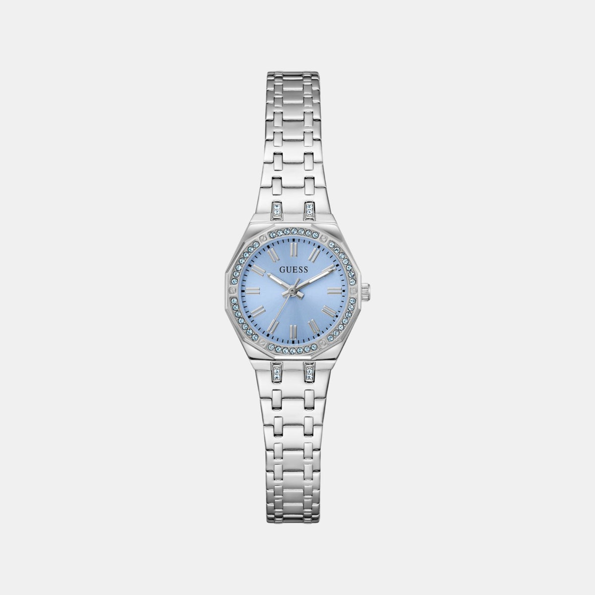 Gb Pixie Women Quartz Blue Dial Analog Stainless Steel Watch Gw1010L1
