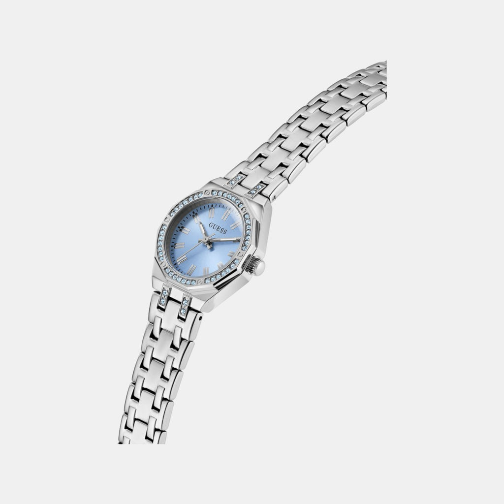 Swarovski ReCreated Limited Edition Bejeweled Women Quartz Ice Blue Dial Analog Stainless Steel Watch GW1010L1