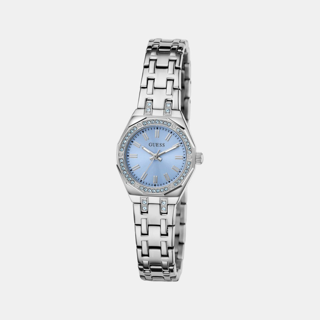 Swarovski ReCreated Limited Edition Bejeweled Women Quartz Ice Blue Dial Analog Stainless Steel Watch GW1010L1