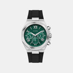 Men Quartz Green Dial Multi-function Silicone Watch GW1011G1
