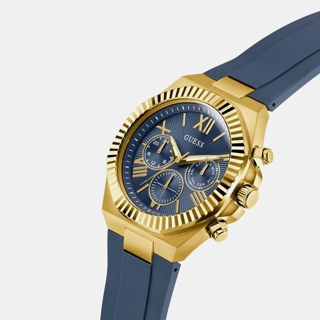 Equity Men Quartz Blue Dial Chronograph Silicone Watch GW1011G2