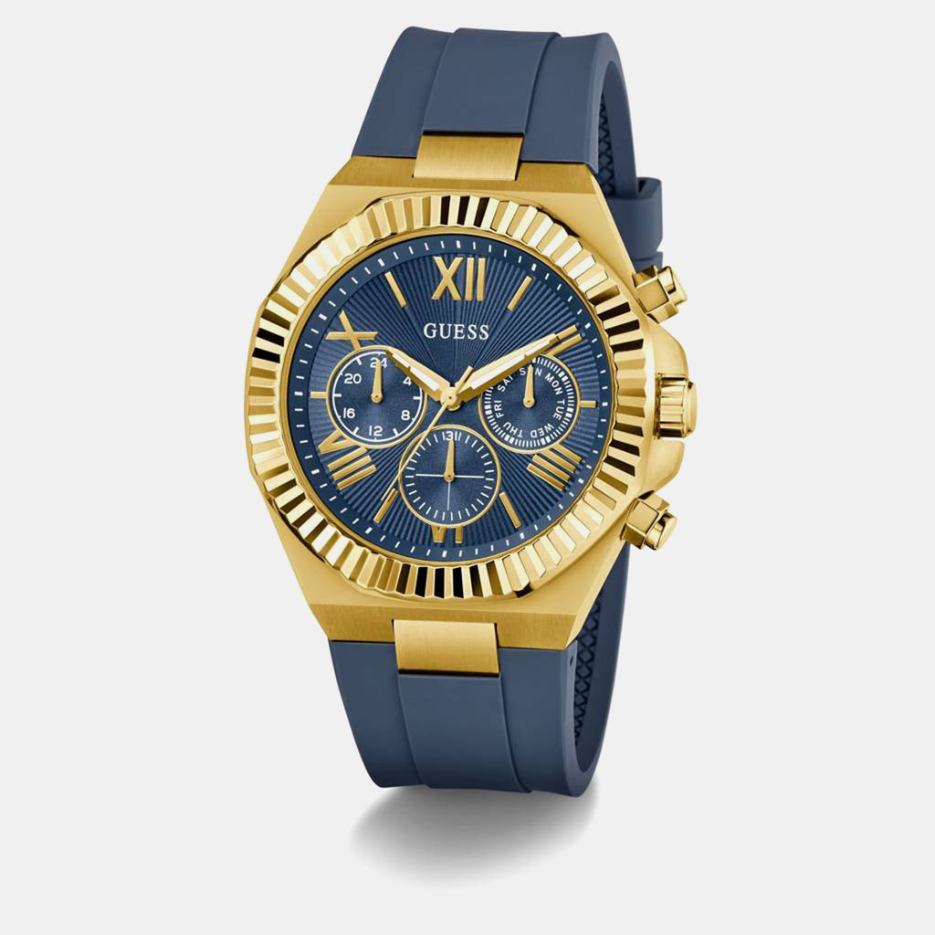 Equity Men Quartz Blue Dial Chronograph Silicone Watch GW1011G2