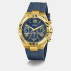 Equity Men Quartz Blue Dial Chronograph Silicone Watch GW1011G2