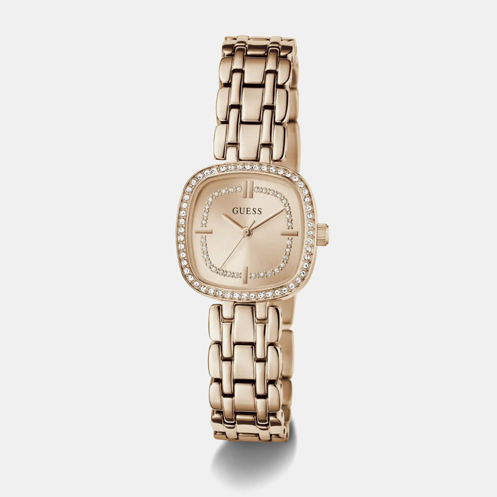 Hazel Women Quartz Rose Gold Dial Analog Stainless Steel Watch GW1018L4