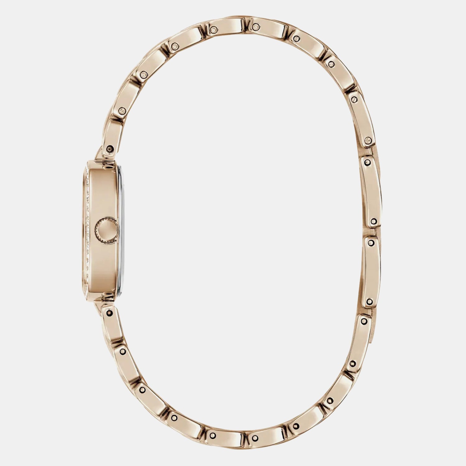 Hazel Women Quartz Rose Gold Dial Analog Stainless Steel Watch GW1018L4