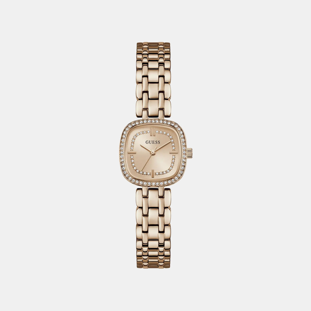 Hazel Women Quartz Rose Gold Dial Analog Stainless Steel Watch GW1018L4