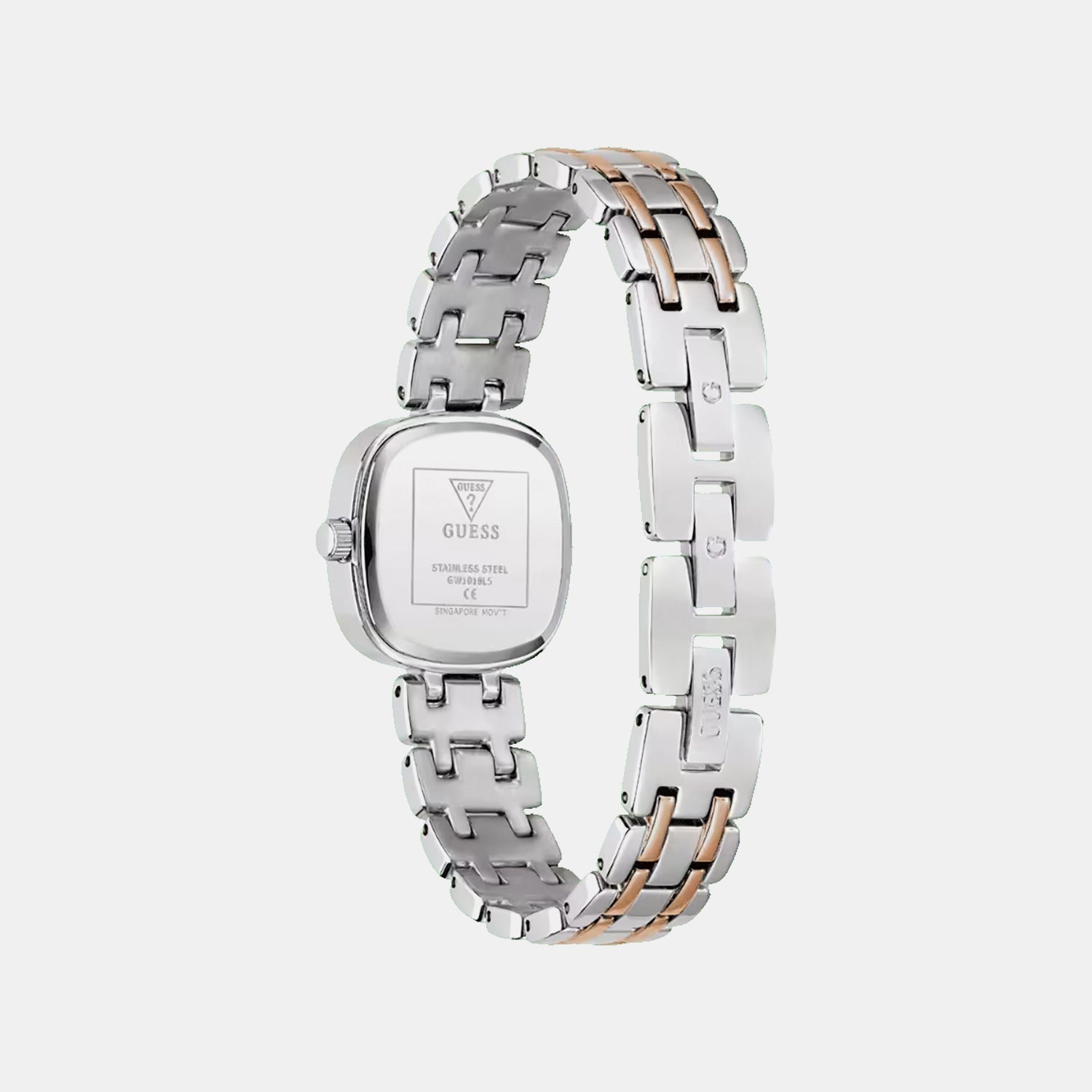 Women Quartz White Dial Analog Stainless Steel Watch GW1018L5