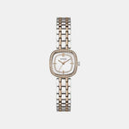 Women Quartz White Dial Analog Stainless Steel Watch GW1018L5