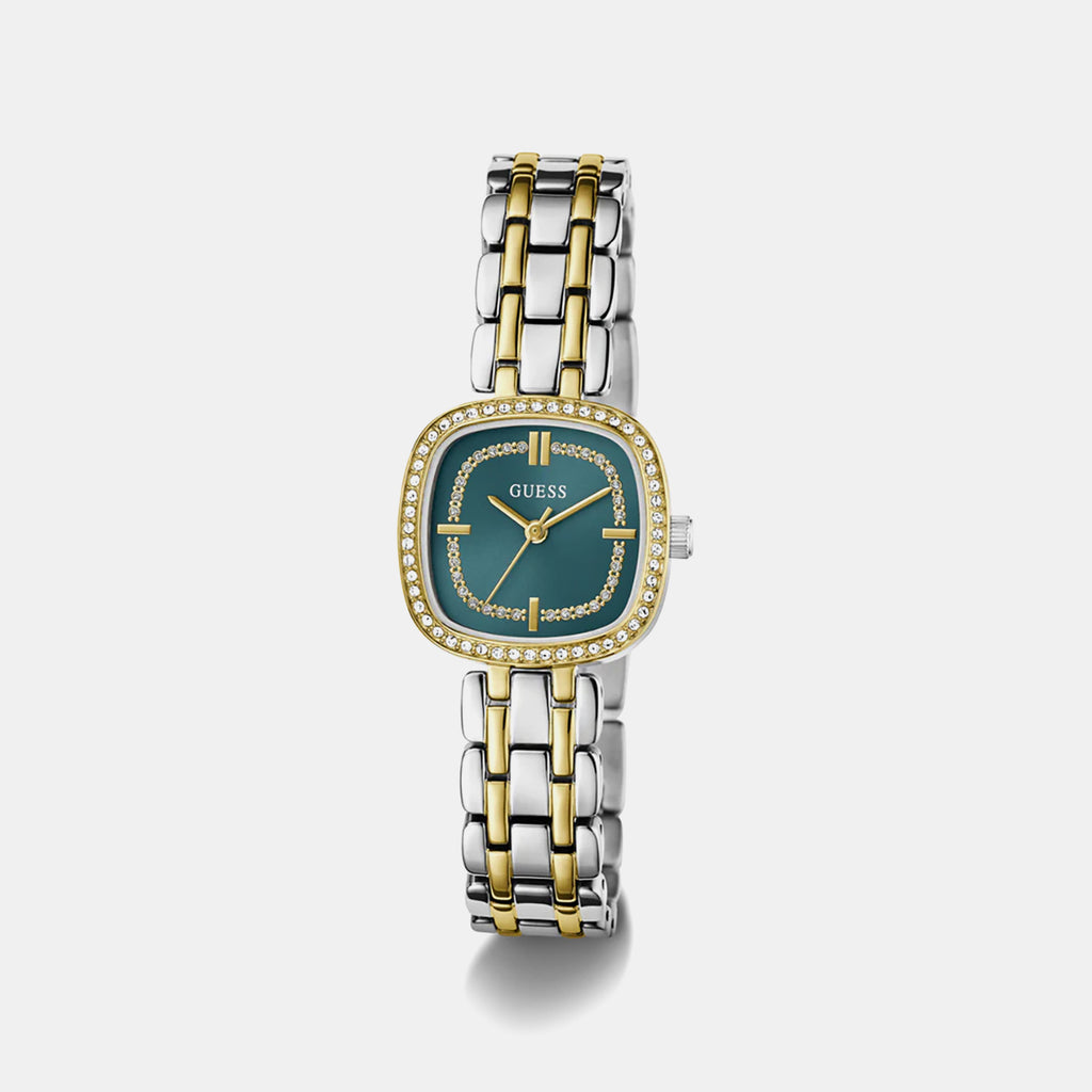 Women Quartz Teal Dial Analog Stainless Steel Watch GW1018L6