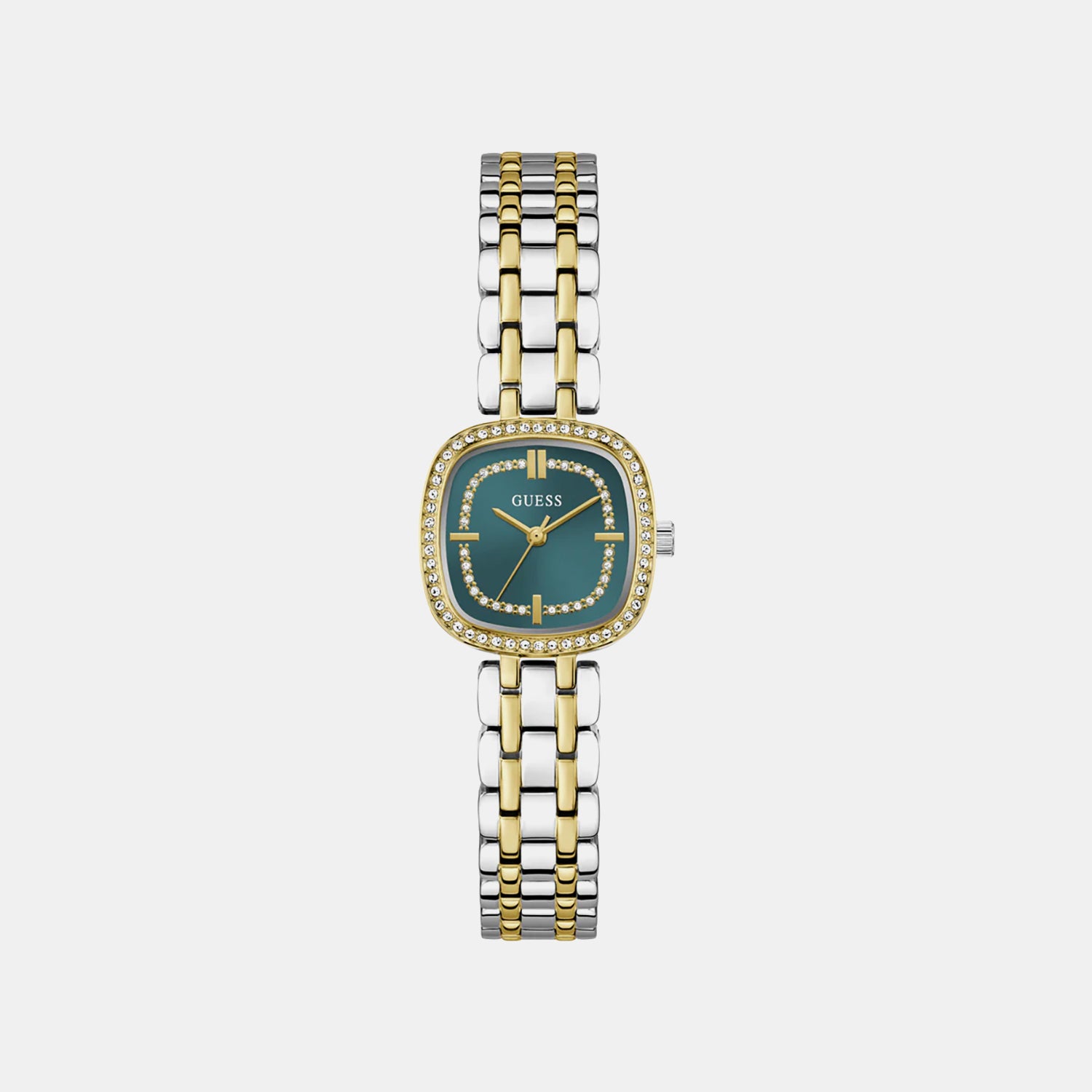 Women Quartz Teal Dial Analog Stainless Steel Watch GW1018L6