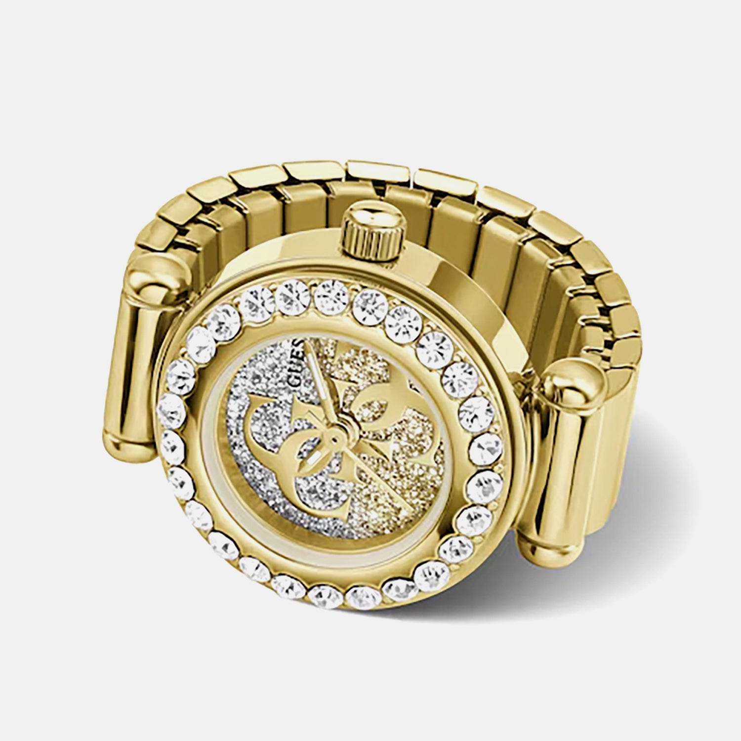 Women Quartz Gold Dial Analog Stainless Steel Watch GW1022L2