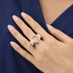 Women Quartz Pink Dial Analog Stainless Steel Watch GW1022L4
