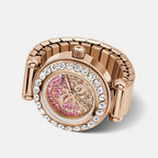 Women Quartz Pink Dial Analog Stainless Steel Watch GW1022L4