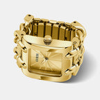 Women Quartz Gold Dial Analog Stainless Steel Watch GW1025L2