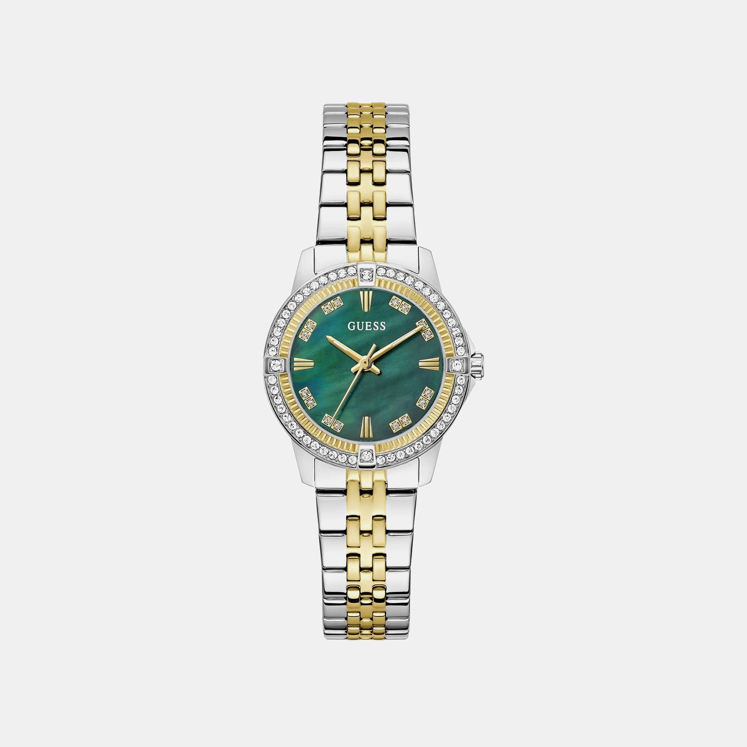 Women Quartz Green Dial Analog Stainless Steel Watch GW1027L3