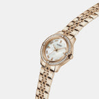 Women Quartz Mother Of Pearl Dial Analog Stainless Steel Watch GW1027L4