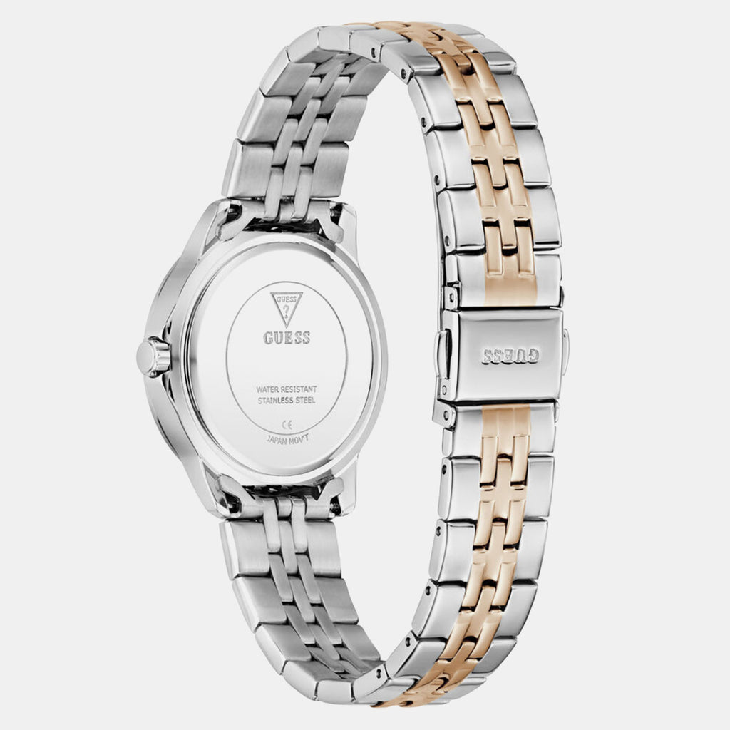 Women Quartz Mother Of Pearl Dial Analog Stainless Steel Watch GW1027L5