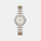 Women Quartz Mother Of Pearl Dial Analog Stainless Steel Watch GW1027L5