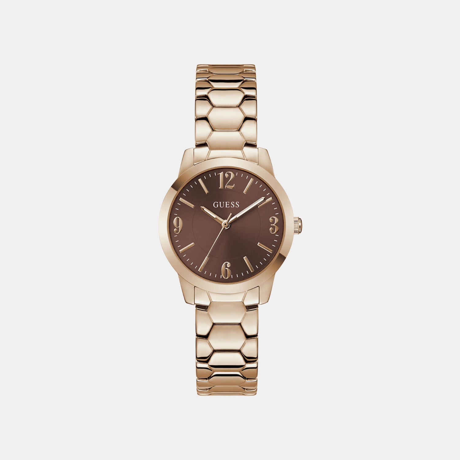 Women Quartz Brown Dial Analog Stainless Steel Watch GW1028L4