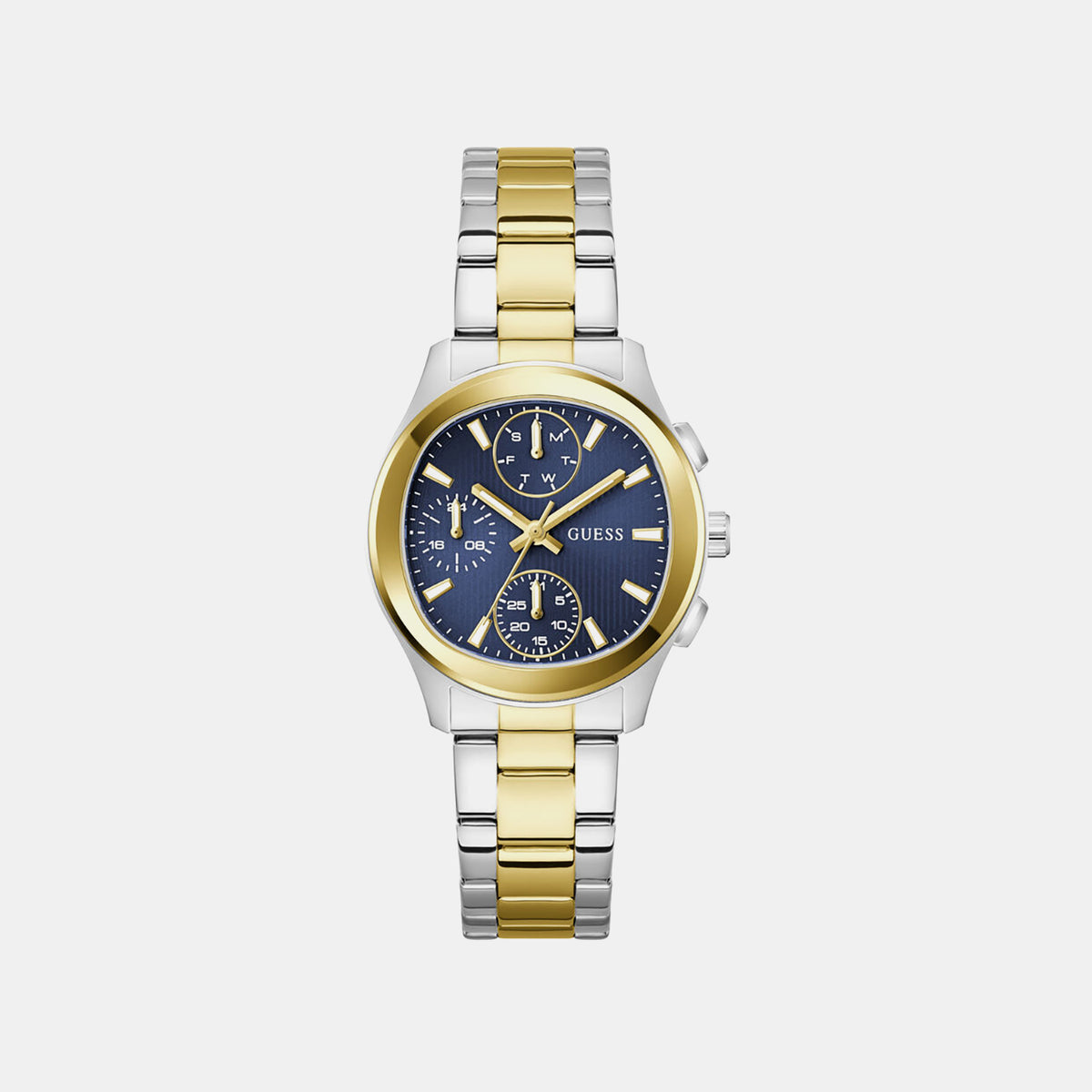 Gd Birdie Women Quartz Blue Dial Multi-Function Stainless Steel Watch Gw1031L3