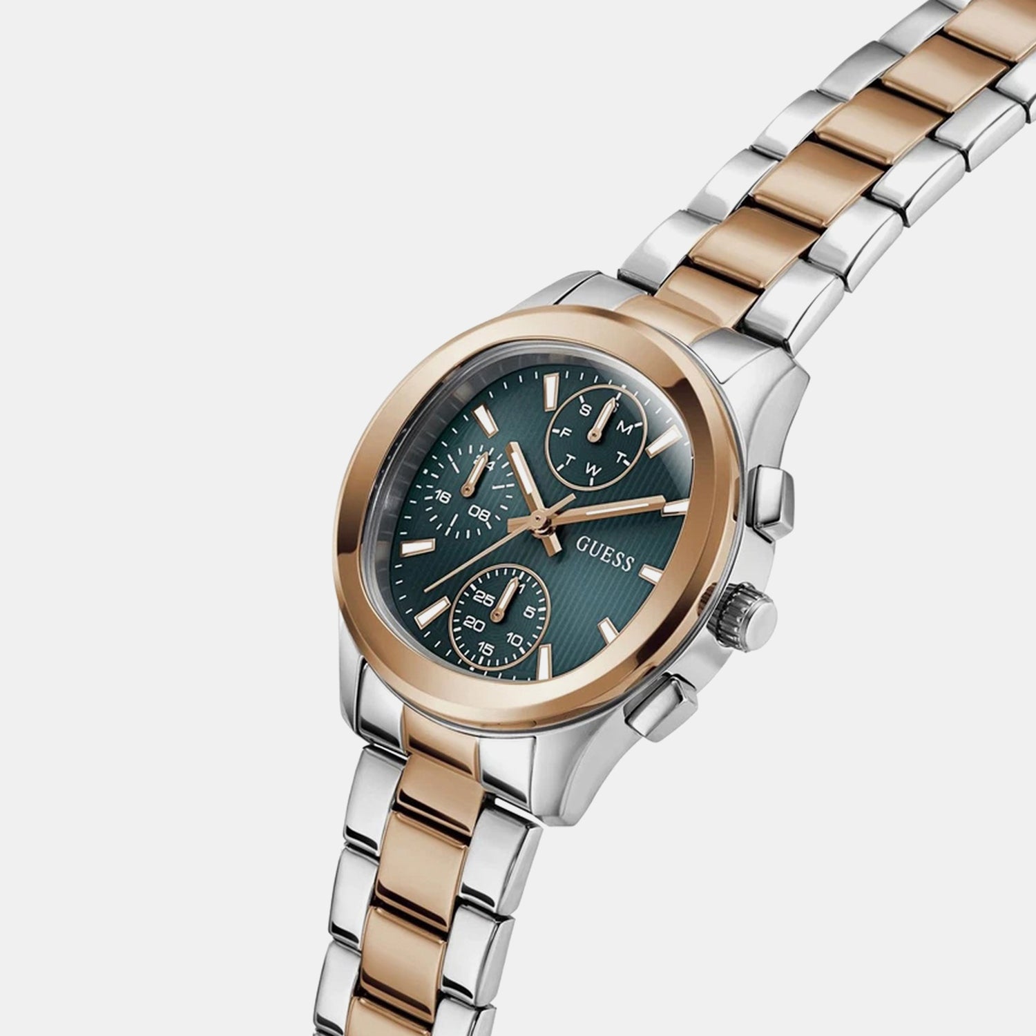 Women Quartz Turquoise Dial Chronograph Stainless Steel Watch GW1031L5