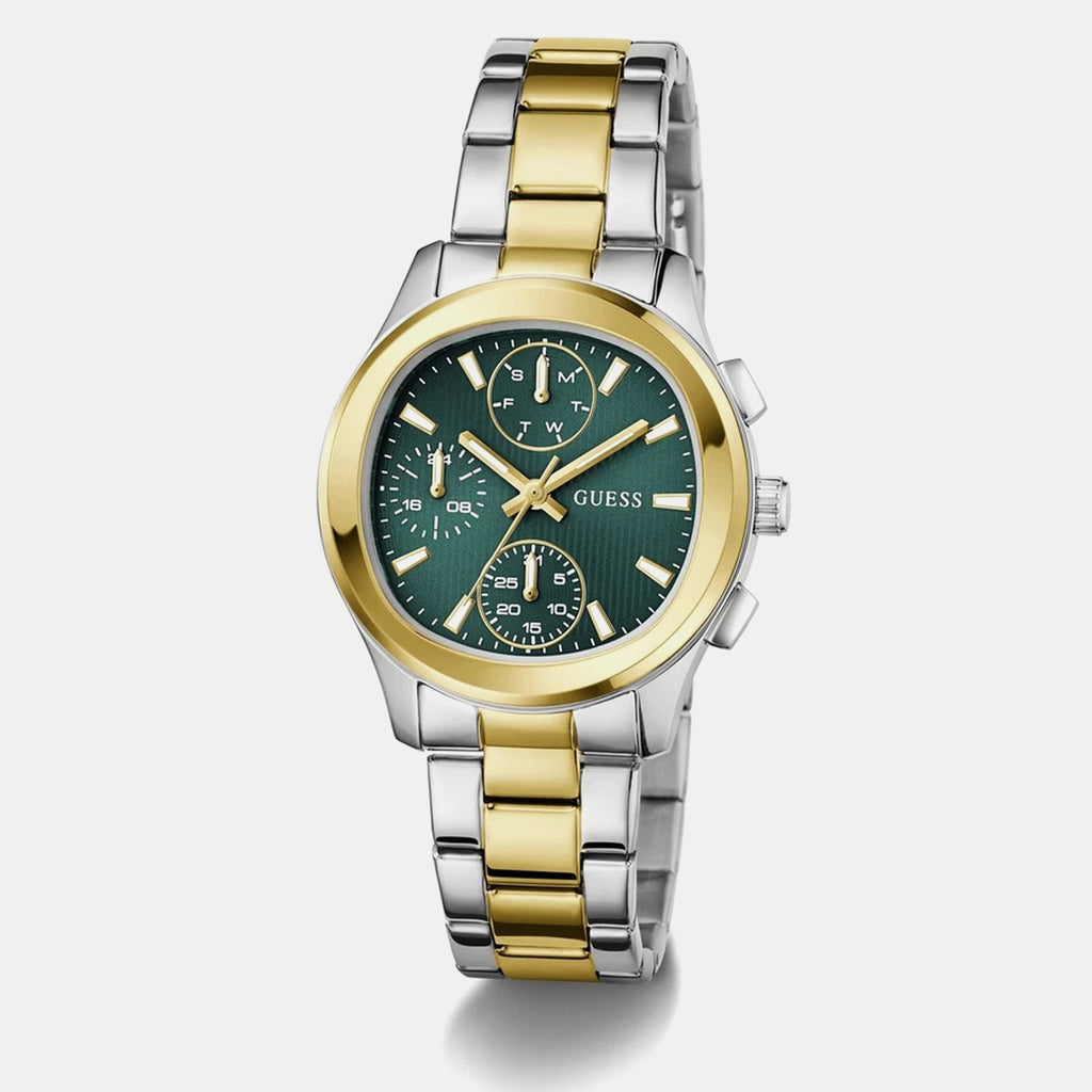 Women Quartz Green Dial Chronograph Stainless Steel Watch GW1031L6