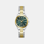 Women Quartz Green Dial Chronograph Stainless Steel Watch GW1031L6