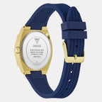 Women Quartz Silver Dial Multi-Function Silicone Watch GW1036L2