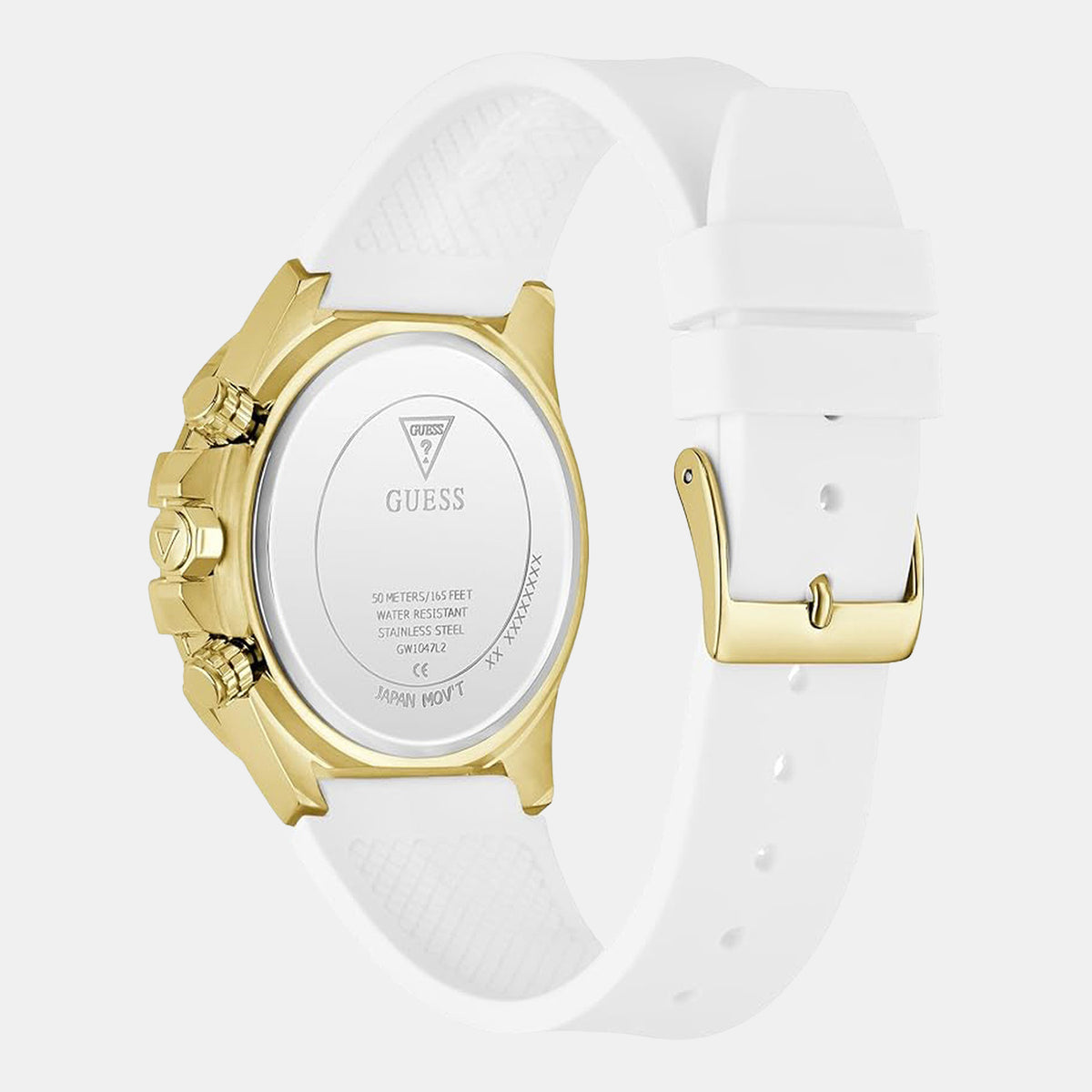 Gt True Women Quartz Champagne Dial Multi-Function Silicone Watch Gw1047L2