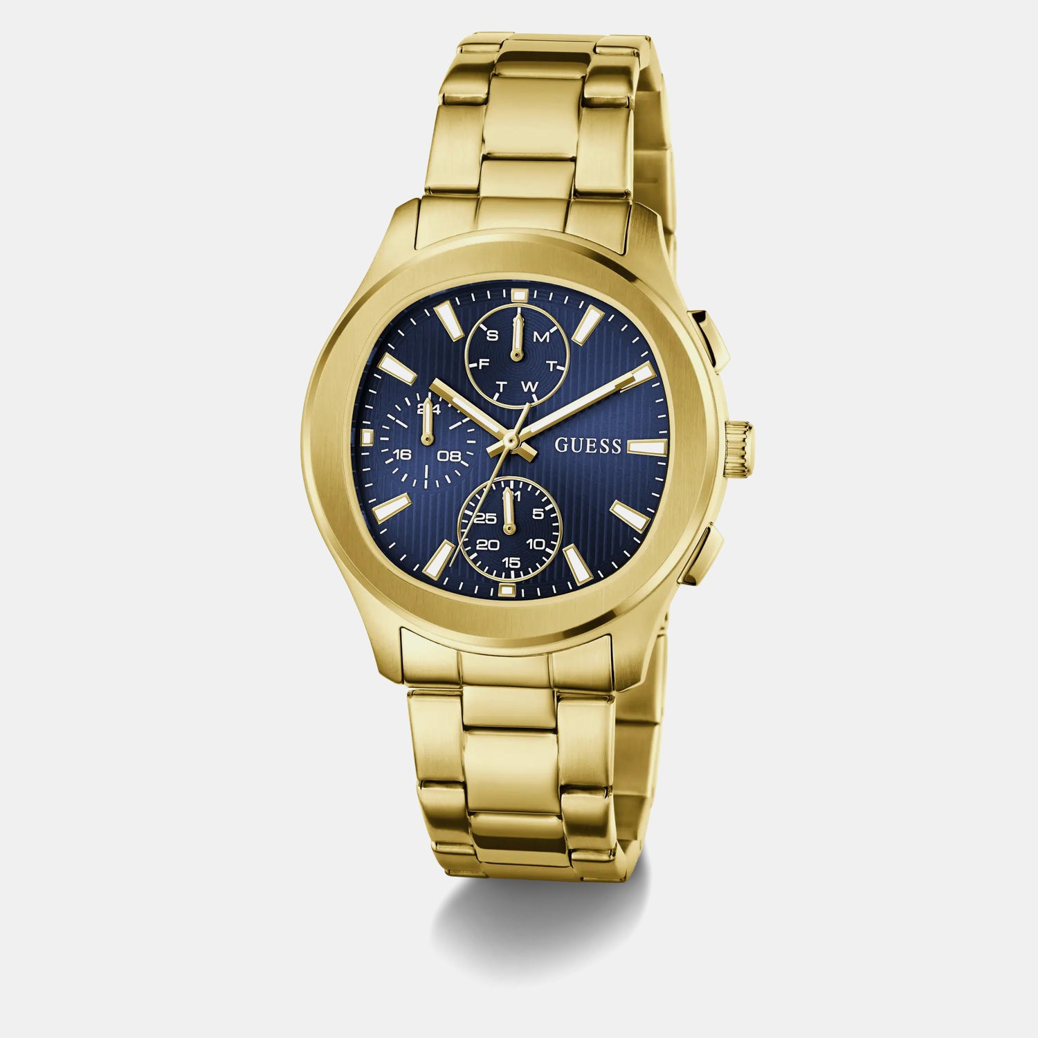 Men Quartz Blue Dial Chronograph Stainless Steel Watch GW1048G2