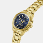 Men Quartz Blue Dial Chronograph Stainless Steel Watch GW1048G2