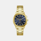 Men Quartz Blue Dial Chronograph Stainless Steel Watch GW1048G2