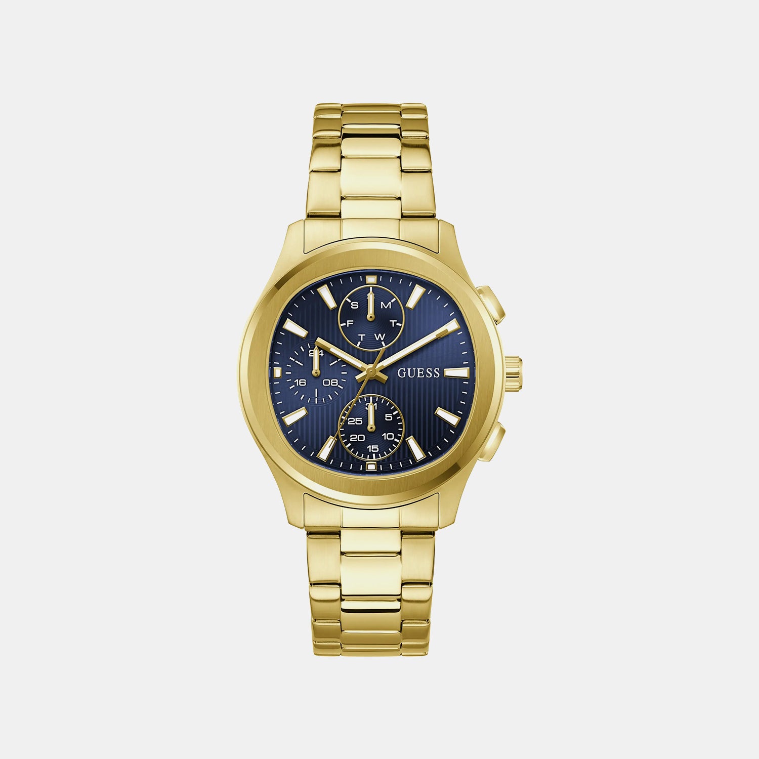 Men Quartz Blue Dial Chronograph Stainless Steel Watch GW1048G2