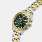 Men Quartz Green Dial Chronograph Stainless Steel Watch GW1048G4