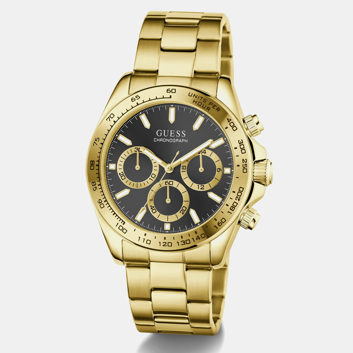 Gs Arthur Men Quartz Black Dial Chronograph Stainless Steel Watch Gw1058G2
