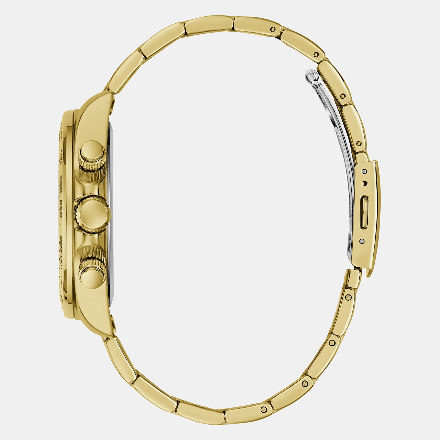 Men Quartz Black Dial Chronograph Stainless Steel Watch GW1058G2