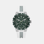 Men Quartz Green Dial Chronograph Silicone Watch GW1059G1
